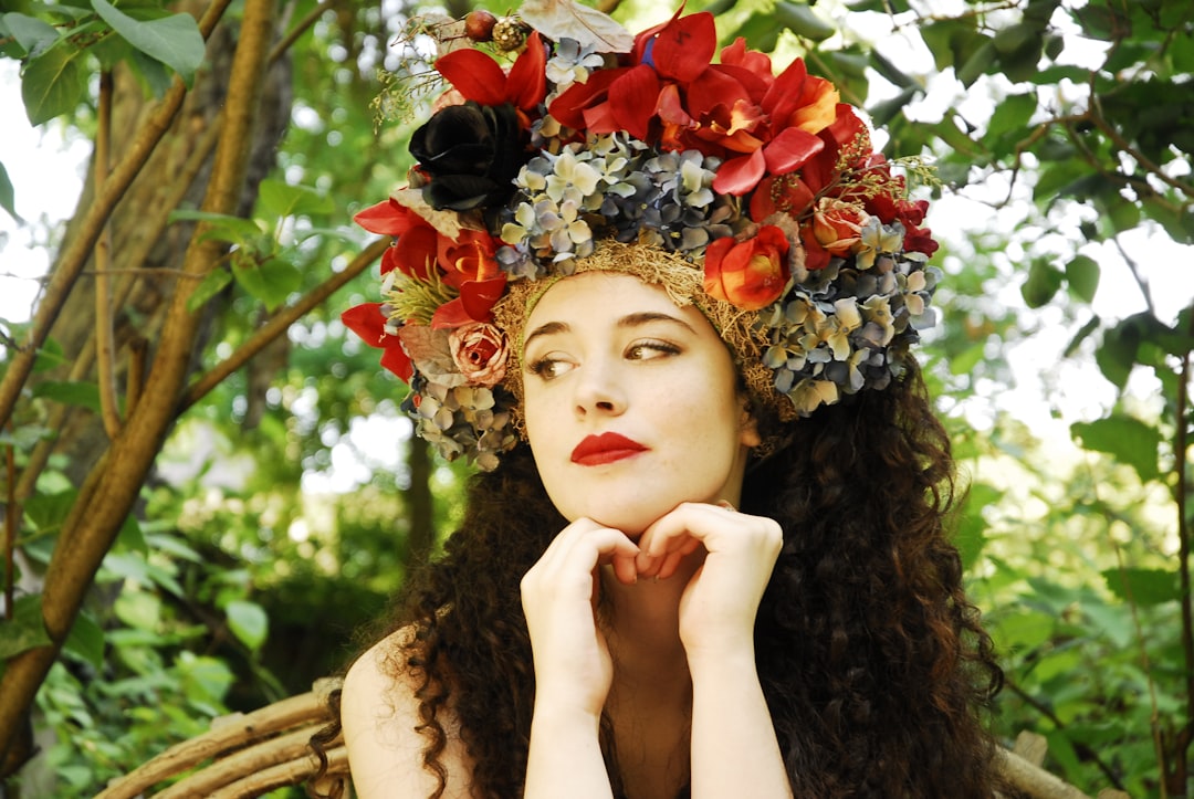 a person wearing a crown