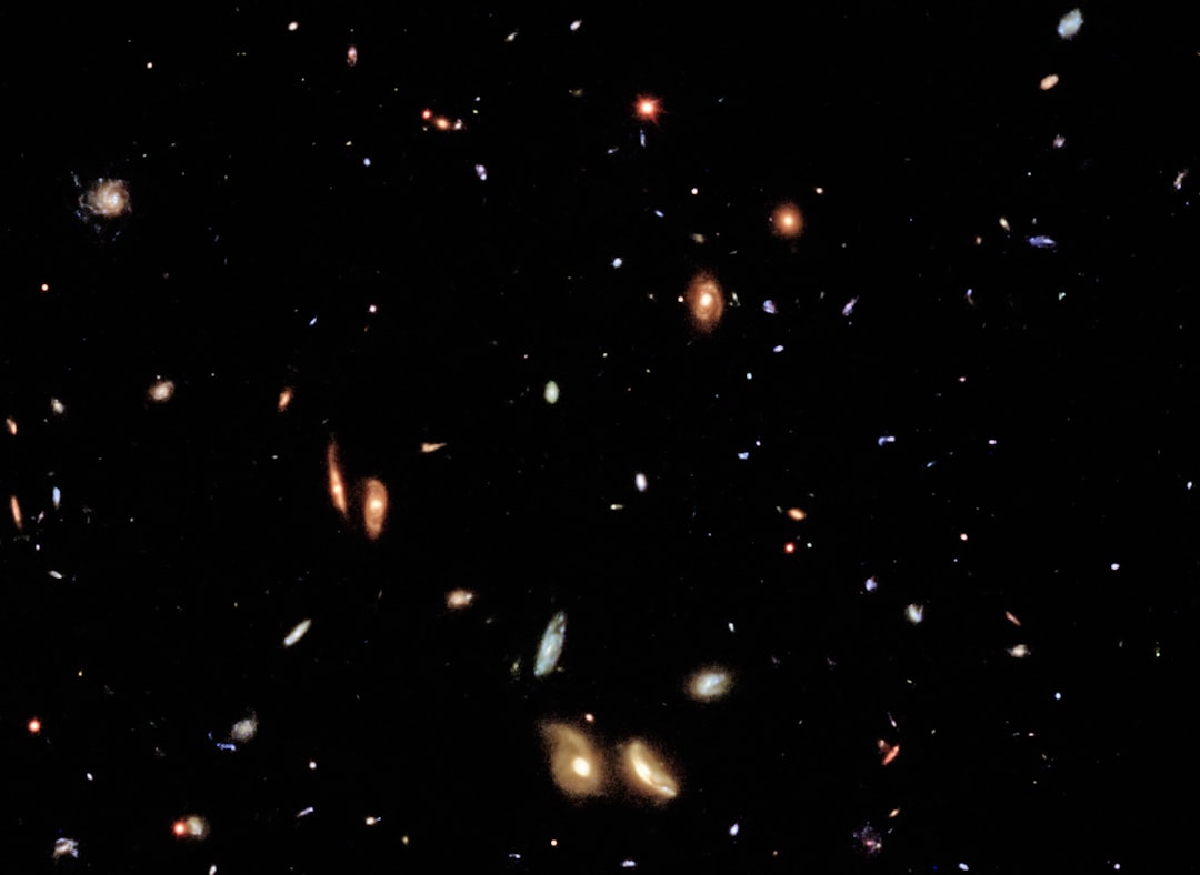 a group of objects that are in the dark